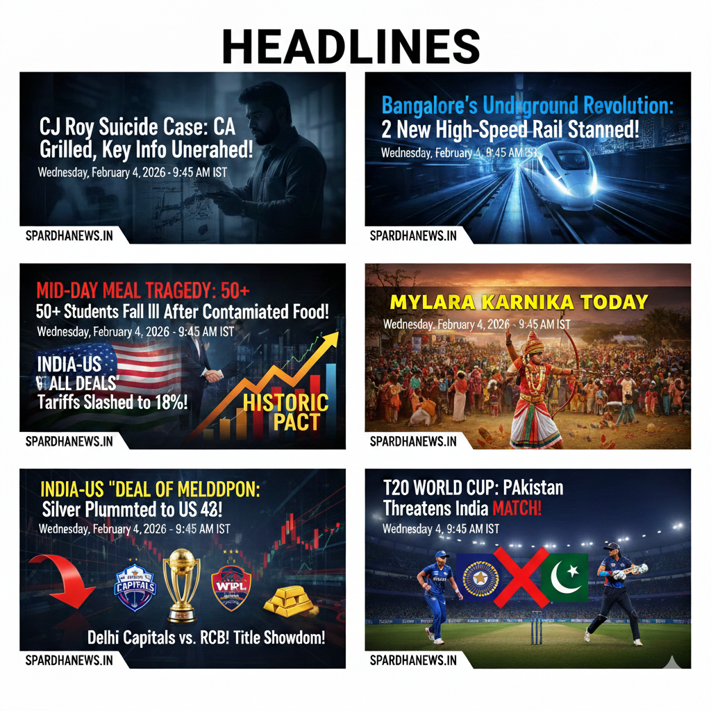 ಪ್ರಮುಖ ಸುದ್ದಿಗಳ ಮುಖ್ಯಾಂಶಗಳು