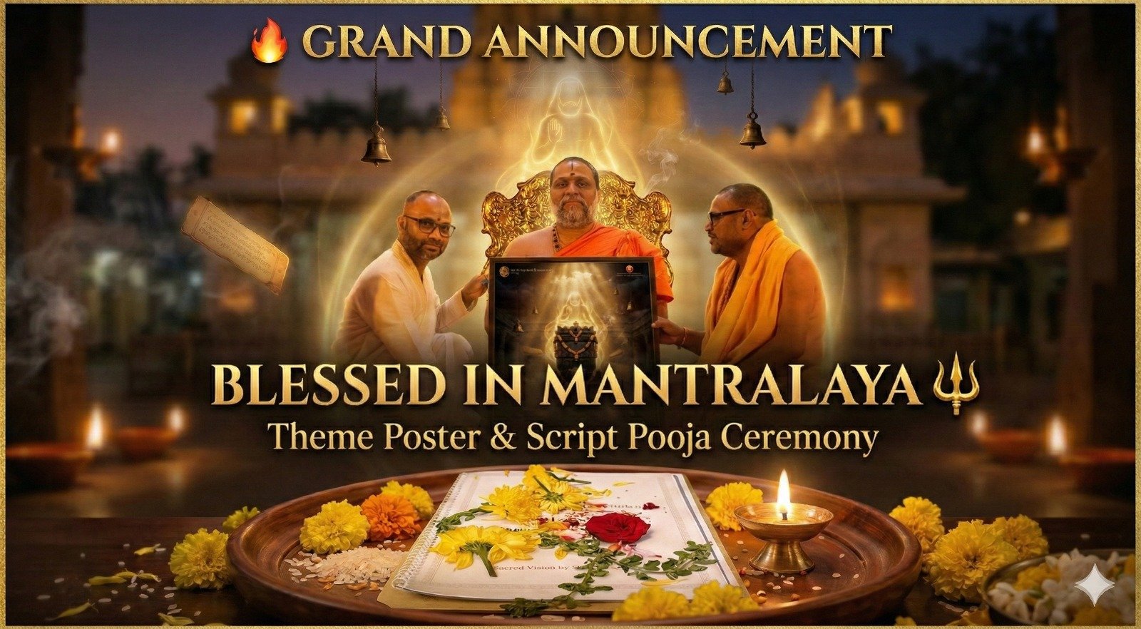 ಶ್ರೀ ಗುರು ರಾಘವೇಂದ್ರರ ದಿವ್ಯ ಜೀವನಗಾಥೆ ಈಗ ಬೆಳ್ಳಿತೆರೆಯ ಮೇಲೆ: