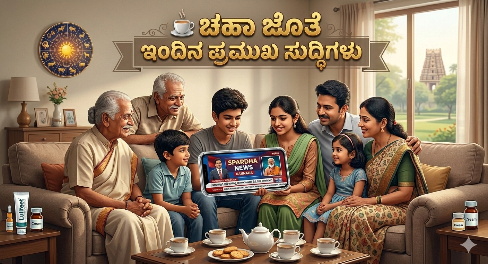 ​☕ ಚಹಾ ಜೊತೆ ಇಂದಿನ ಪ್ರಮುಖ ಸುದ್ಧಿಗಳು